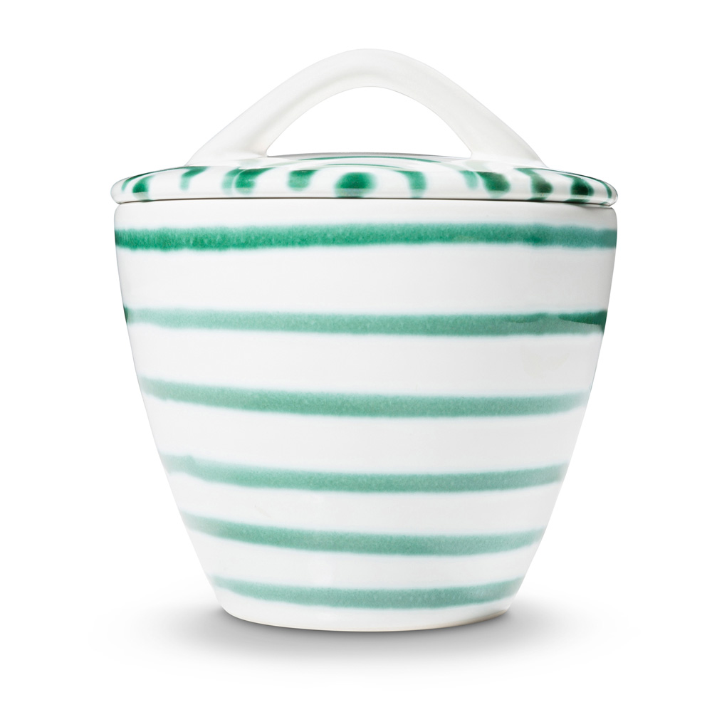 Gmundner Zuckerdose Gourmet "Grüngeflammt" 361123