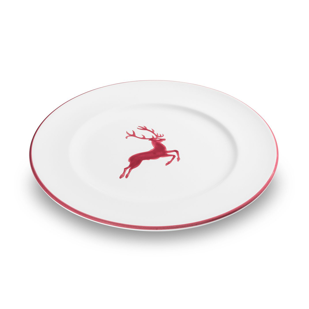 Gmundner Speiseteller Gourmet "Bordeauxroter Hirsch" 378969