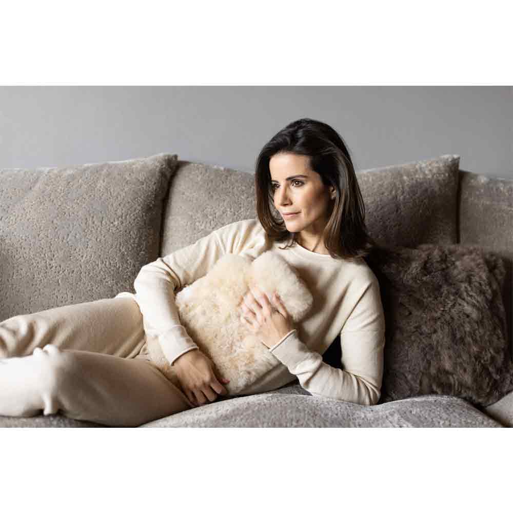 Weich Alpaka Fell Wärmflasche "CALMO" 636602